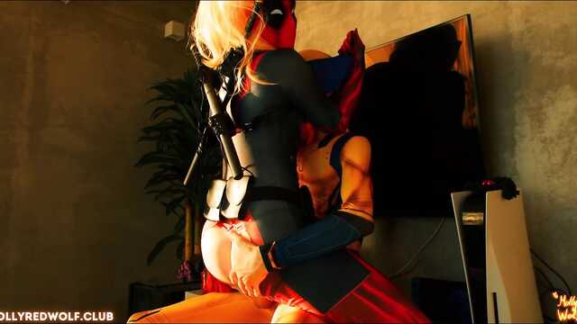 Дэдпул против Росомахи. Домашнее порево