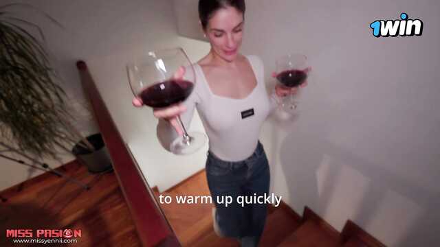 Он выебал меня возле камина и залил груди спермой