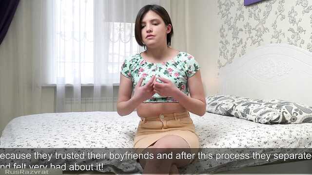 Реальный первый секс с русской девственницей