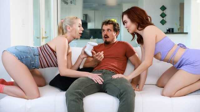 Сестра привела в дом подругу и предложила жмж секс