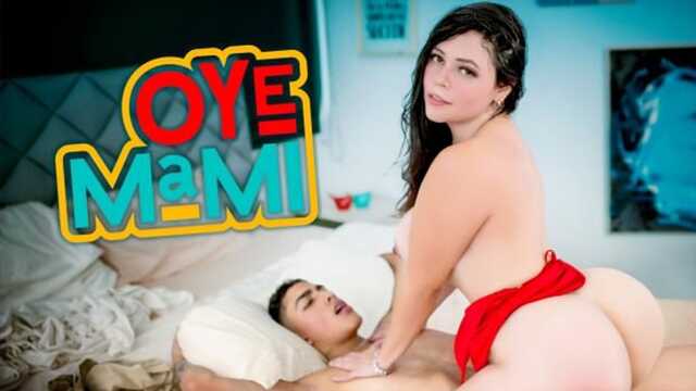 Пышка играет с пасынком в любовь, пока нет мужа