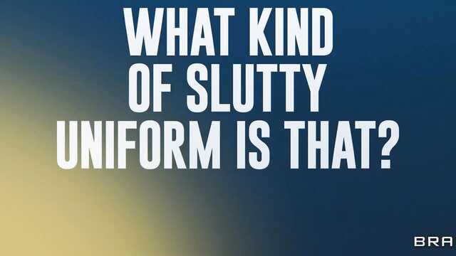 Работница в откровенной униформе завела мужика