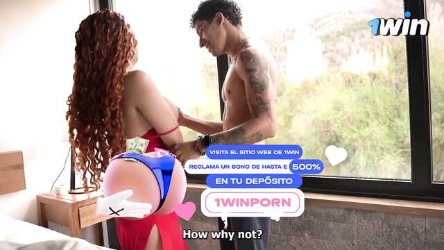 Сводная сестра удовлетворяет брата в спальне