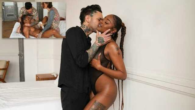 Татуированные зэки натягивают горячую негритянку