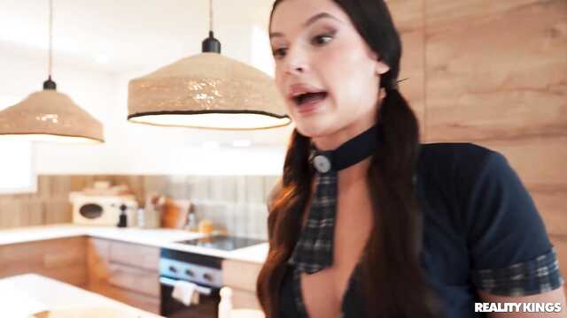 Прекрасное сексуальное обучение на хую репетитора