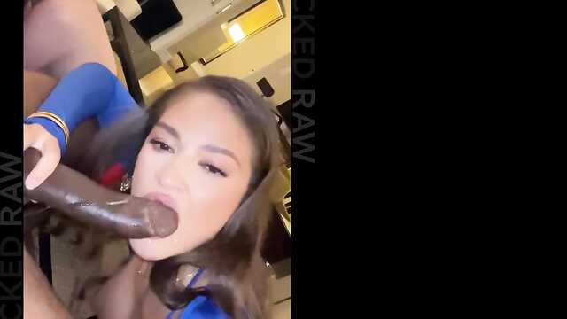 Лучшие подружки делят два больших чёрных члена