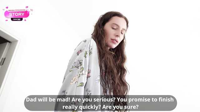 Возбудилась после душа и начала сосать вибратор