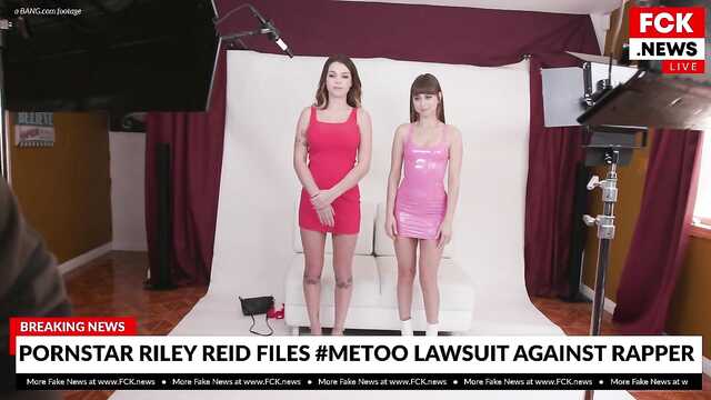 Лесби звезды: порно траханье перед кучей камер.