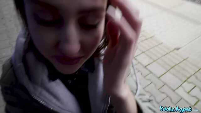 A stranger rides a pick-up truck's dick in the back room