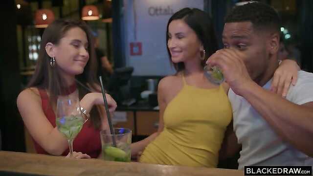 Tipsy girls and a black cock will pounce