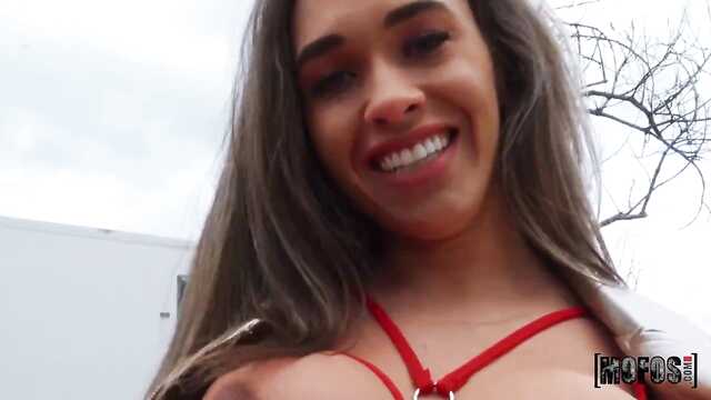 The ass-eating Latina was deftly rolled by a pickup truck on a dick