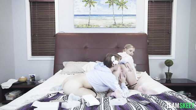 Marzenie dziewczyn o Gangbang staje się rzeczywistością