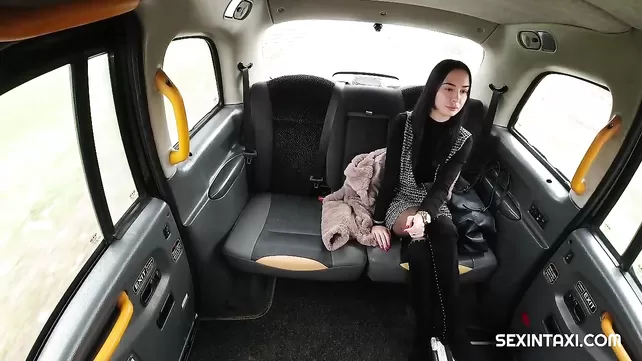 The taxi driver is such a pro that he will also breed a brunette