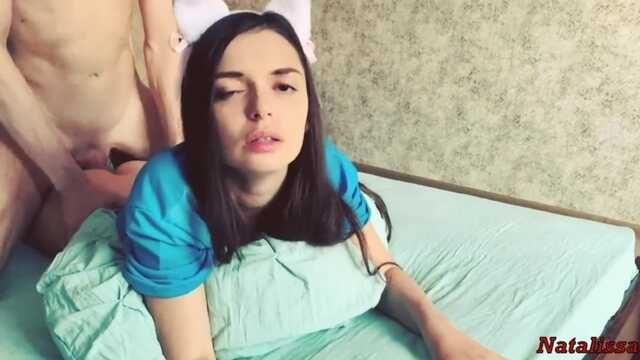 A beleza encontra o marido quente boquete e foda Crush