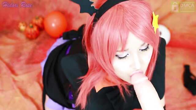 Silicone cock fills the eyes of a glamorous witch