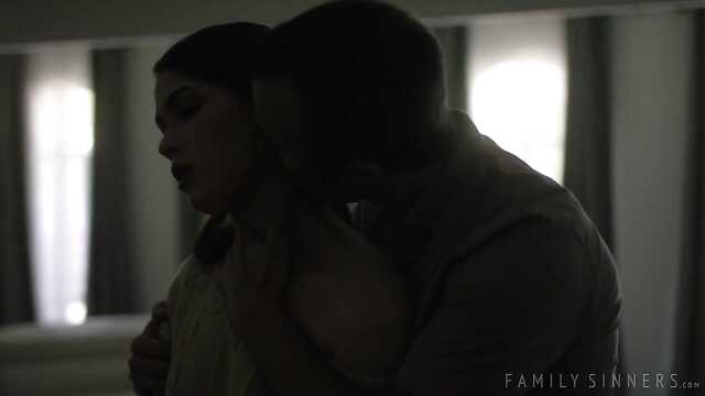 Out of boredom, the guy licks the cracks of a girl in stockings on the couch