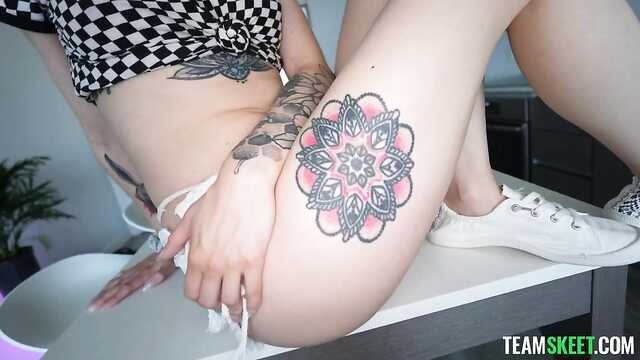 Wytrysk Na twarz-romantyczny gest dla delikatnej Blondynki