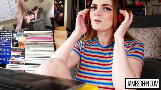 It's cooler than in hard porn - red-haired tyanka flows