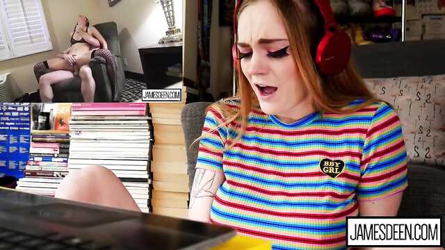 It's cooler than in hard porn - red-haired tyanka flows