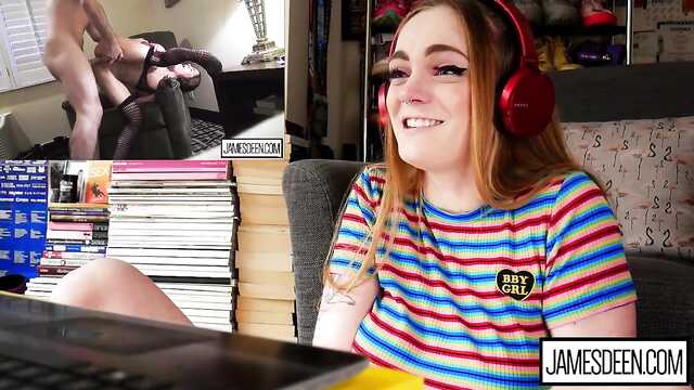 It's cooler than in hard porn - red-haired tyanka flows