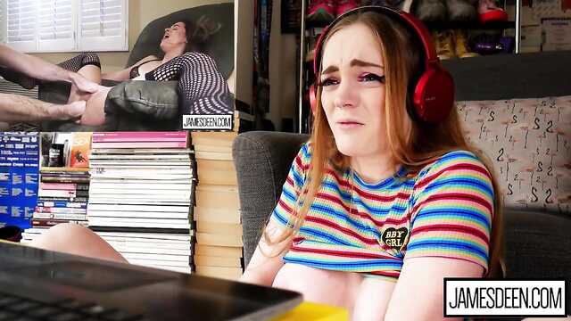 It's cooler than in hard porn - red-haired tyanka flows