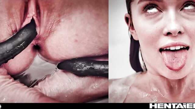 Dziewczyna Jia Lissa poznała całą pożądanie i pasję swoich fantazji