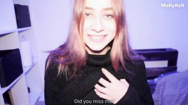 Девушка насела на твердый член после минета.