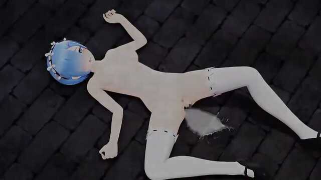 The maid was punished by an aggressive master