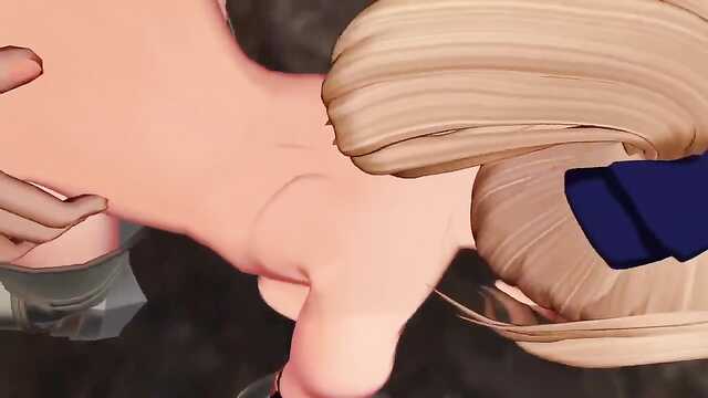 Толпа свиноподобных мутантов жарит принцессу.