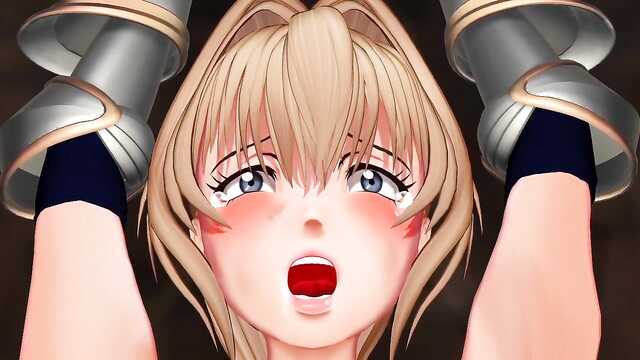 Толпа свиноподобных мутантов жарит принцессу.